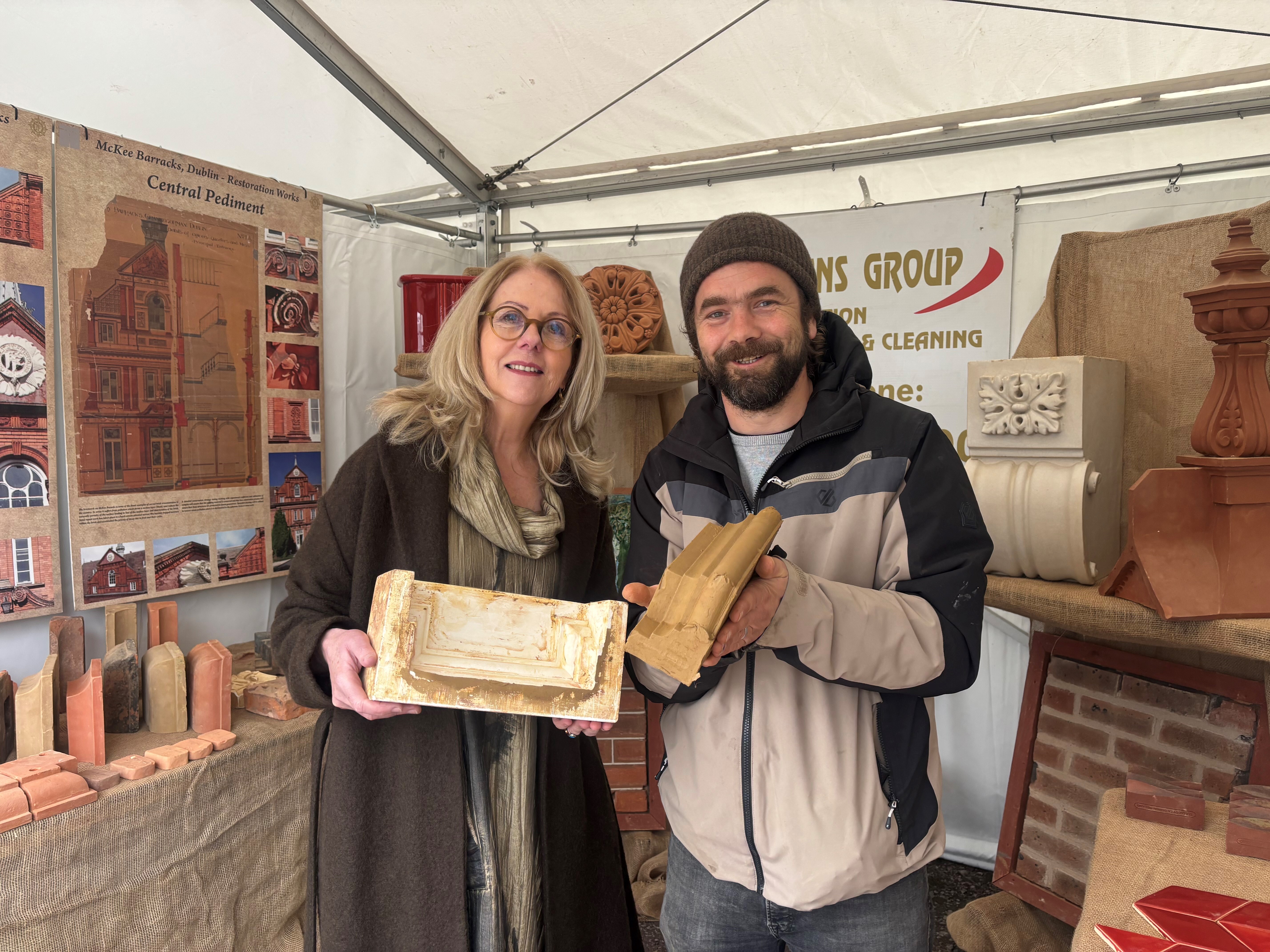 Virginia Teehan and Alan from Nolans Restoration group